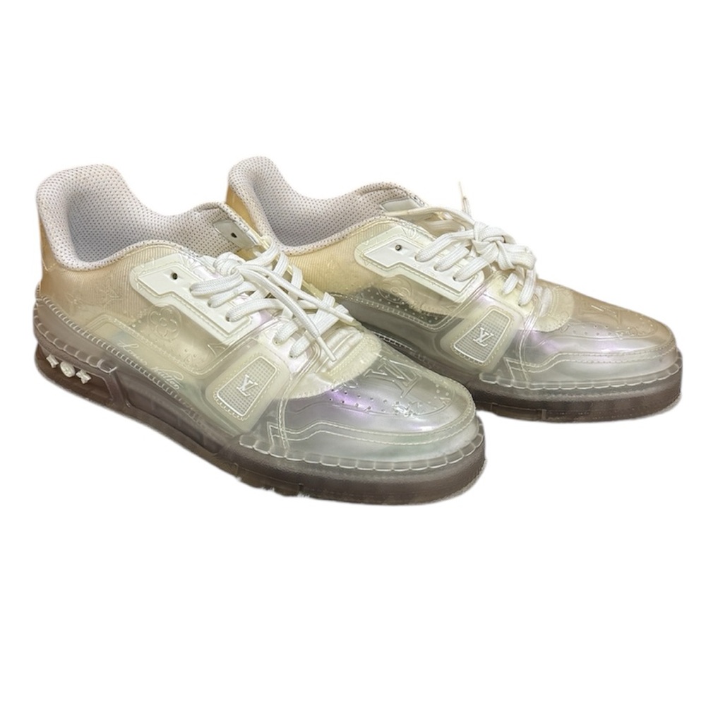 Louis Vuitton Clear Iridescent White Sneakers Size 9.5❌️SOLD❌️